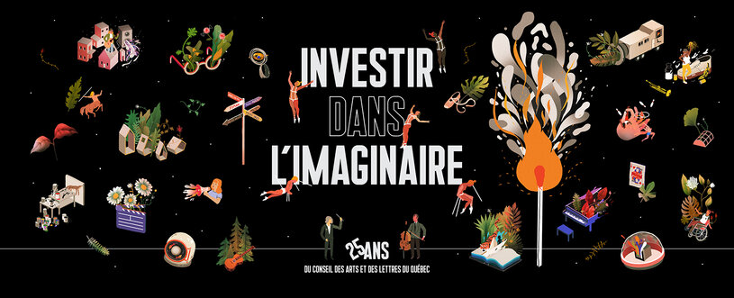 Investir dans l'imaginaire est le thème des 25 ans du Conseil des arts et des lettres du Québec.