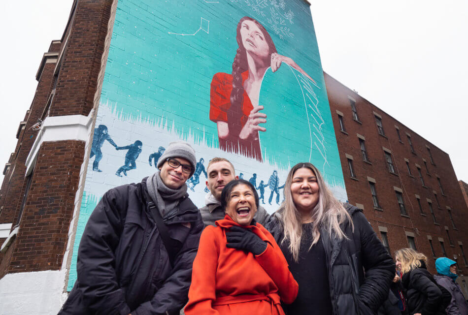 Inauguration de la murale de Meky Ottawa en 2018